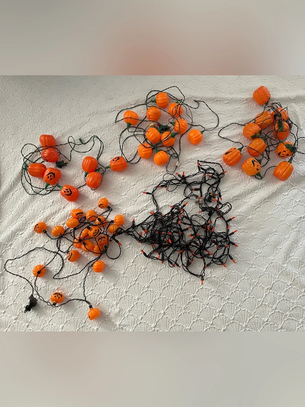 Orange Pumpkin Halloween String Lights - Festive Home Holiday Décor